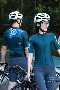 Maillot de cyclisme court uni unisexe, couleur et logo personnalisables, respirant, séchage rapide, pour la gym, le fitness, le VTT - Product Image 6