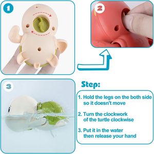 Vente chaude bébé baignoire <span class=keywords><strong>bain</strong></span> natation jouets mignon natation tortue <span class=keywords><strong>bain</strong></span> jouets <span class=keywords><strong>pour</strong></span> les tout-petits 1-3 - Product Image 2