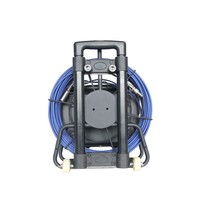 Caméra d'inspection industrielle HD 10 pouces avec batterie au lithium intégrée de 5100 mAh, endoscope portable pour la détection visuelle des bouchons dans les canalisations