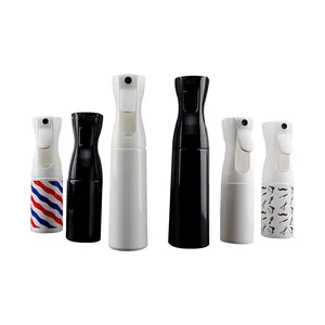 200ML Black/White Custom Empty Fine Pet Plastic Trigger Continuous Mist Hair Care Salon Spray Bottle