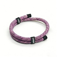 Lacets de sport unisexes à la mode quotidienne lacets multicolores bracelets tressés bracelet de lacets de chaussures avec boucles en métal