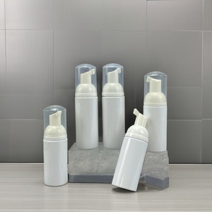 Stock 50ml Empty Facial Foaming White Plastic Lash Shampoo <b>Bottles</b> Eyelash Extension Soap Foam <b>Pump</b> Cleanser Foam <b>Bottle</b> - Product Image 1