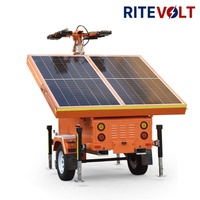 Le phare mobile rétractable à énergie solaire peut être utilisé pour l'éclairage d'urgence.