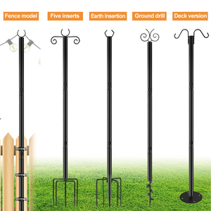 Les guirlandes lumineuses d'extérieur <span class=keywords><strong>avec</strong></span> crochets de berger peuvent être utilisées comme supports de guirlandes lumineuses pour accrocher des paniers à fleurs et des mangeoires à oiseaux - Product Image 2