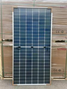Panel surya LONGI semua hitam 144 sel Perc stok dengan kaca ganda 445W 450W - Product Image 3