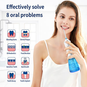 Idropulsore Dentale Elettrico Portatile IPX7 Impermeabile, Ricaricabile USB, con 5 Livelli di Pressione e Ugello a 360° - Product Image 4