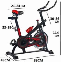 Vélo de spinning magnétique en acier inoxydable pour usage domestique, affichage numérique, design portable pour l'entraînement