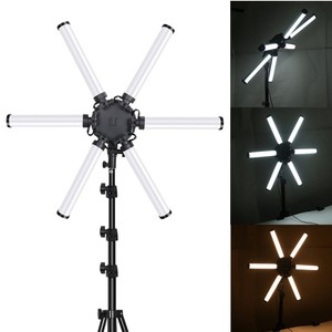 Anneau lumineux LED à 6 bras <span class=keywords><strong>pour</strong></span> selfie, idéal <span class=keywords><strong>pour</strong></span> le vlogging, le maquillage, les vidéos YouTube et la photographie TikTok - Product Image 3