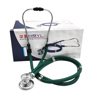 Stetoskop Kardiologi Profesional Dua Kepala Berbahan Aluminium, Stetoskop Medis Manual Bersertifikasi CE untuk Penggunaan Dokter dan Rumah Sakit - Product Image 1