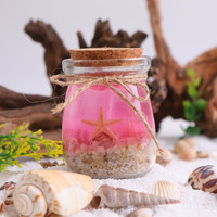 Kreative Handgemachte Ozean-Themen Aroma-Kerzen mit Seestern & Muschel, Gelwachs-Dekorationskerzen mit Duft
