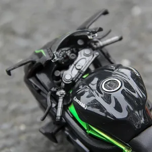 Maisto 1:12 KAWASAKI NINJA H2 R xe máy H2R mô hình tĩnh đúc xe sở thích sưu tập Moto Đồ chơi Quà Tặng xe máy - Product Image 5