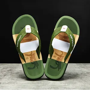 2023 Vintage Flip flop erkekler plaj terlikleri yaz aylarında dışında avrupa ve amerikan erkekler sandalet giymek