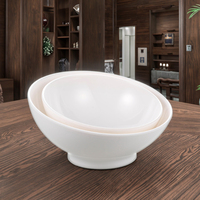 Offre Spéciale blanc couleur réutilisable grand mélamine incliné saladiers