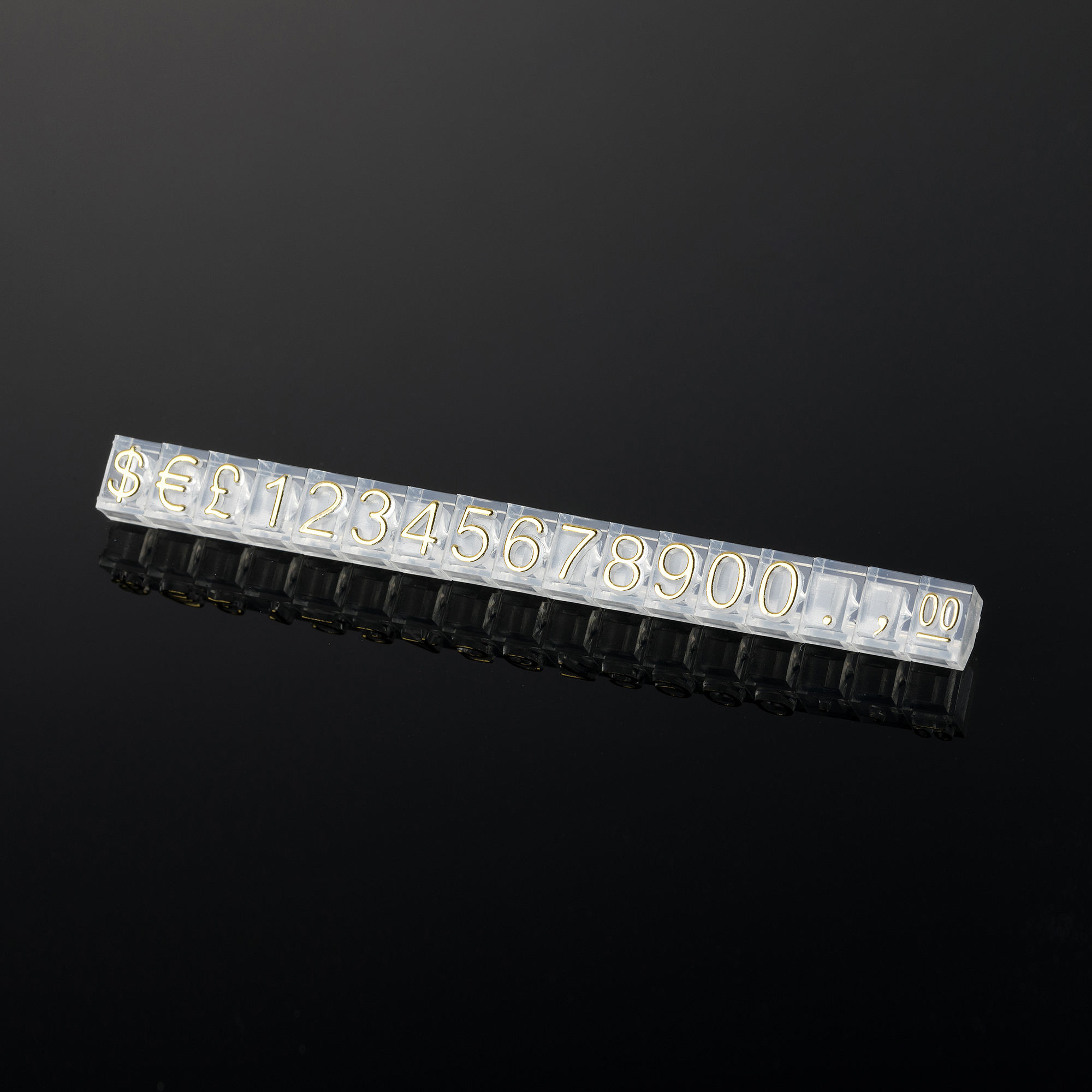 Police de base transparente en or