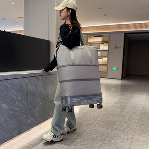 Grand <span class=keywords><strong>sac</strong></span> à main extensible avec poignée, <span class=keywords><strong>sac</strong></span> de sport de maternité avec roulettes, <span class=keywords><strong>sac</strong></span> de voyage imperméable, <span class=keywords><strong>sac</strong></span> de fitness - Product Image 3