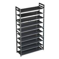 Étagère à chaussures multi-niveaux grande capacité ; Présentoir d'extension ultra-grande taille pour porche domestique ; Simple et durable.