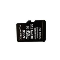 Flash Drive Mini SD Kingston 64GB Kelas 10 dengan Adaptor Hitam Kecepatan U3/V30/A2 untuk Kamera & DVR