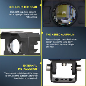 LELANPU Faro da Lavoro a LED Cromato da 10 Pollici con Proiettore Laser per Camion, Fuoristrada 4x4, Moto, Auto, Jeep - Product Image 5