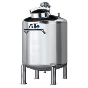 Factory price 500L 1T Fixed Sealed Storage Tank Stainless Steel Water Tank for Liquid shampoo cream