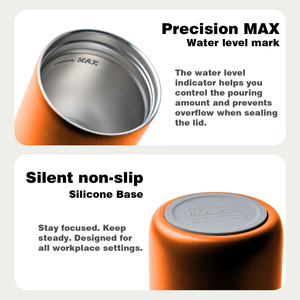 Gobelet isotherme de voyage en acier inoxydable à double paroi avec logo personnalisé, tasse à café isolée pour le camping avec couvercle amovible - Product Image 3