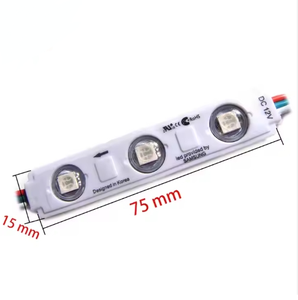 Độ sáng cao DC12V 3chip 5050SMD RGB <span class=keywords><strong>LED</strong></span> <span class=keywords><strong>MODULE</strong></span> chất lượng tiêm Samsung Epistar cho IP65 quảng cáo Đăng 3 cái RGB <span class=keywords><strong>LED</strong></span>" - Product Image 3