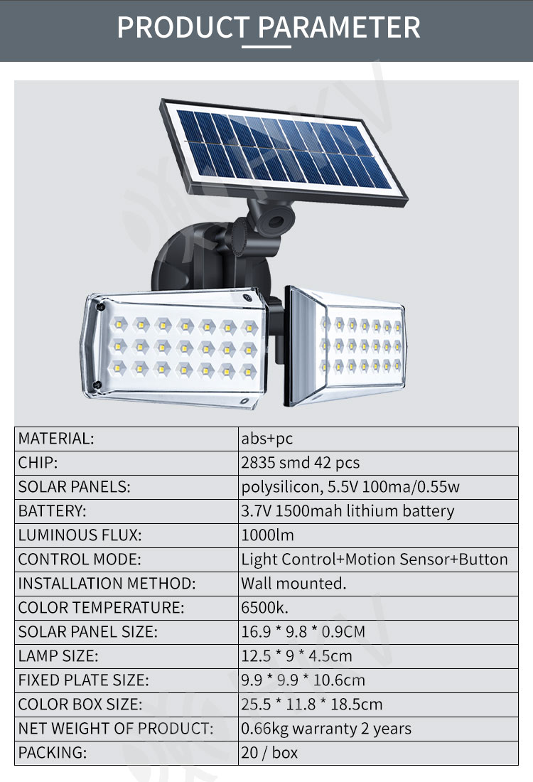 COB Light Motion Sensor Outdoor Led Solar Light With Lampara Solar