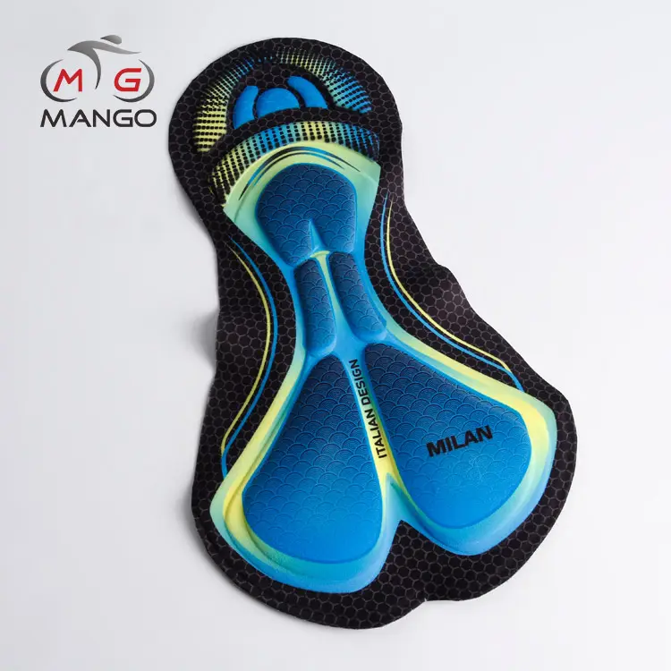 best selling moisture-wicking anti-bacterial blue bicycle wear silicone gel cycling pad