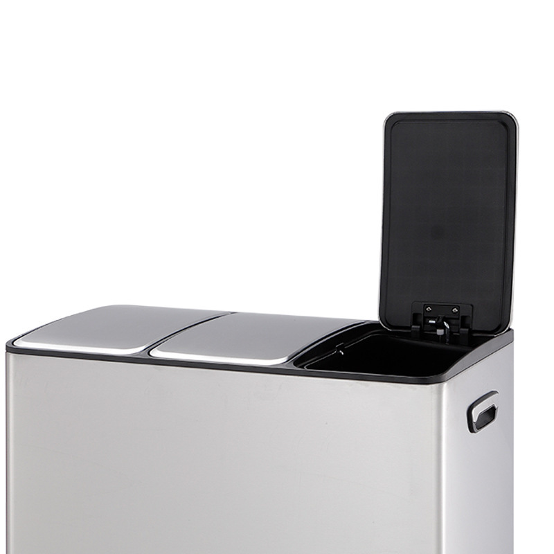 45L Stainless Steel Touchless Dustbin Household