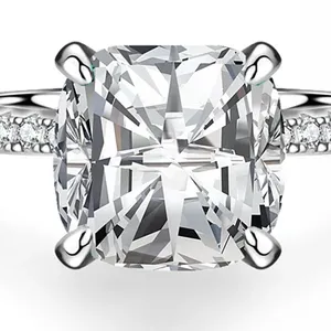 Fengzuan2024 새로운 스타일은 잘 약혼 반지를 판매 3.5ct GRA 모이사나이트 다이아몬드 925 스털링 반지 웨딩 파티 모이사나이트 반지