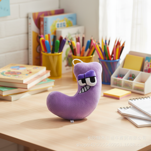 Giocattolo di Peluche Colorato con Alfabeto e Numeri da 20cm, Vendita all'Ingrosso, Giocattolo Educativo per l'Apprendimento della Matematica e dell'Inglese, con Imbottitura in PP, Tipo Borsa per Bambini - Product Image 6