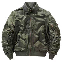 Blouson Bomber Unisexe en Polyester Enduit de Haute Qualité avec Logo Personnalisé sur le Devant, Tissu Nylon Coupe-Vent et Imperméable pour le Printemps