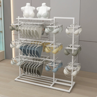 Présentoirs de rangement pour chaussettes, gants, sous-vêtements et culottes – Supports de présentation réglables en métal sur pied pour la vente en gros