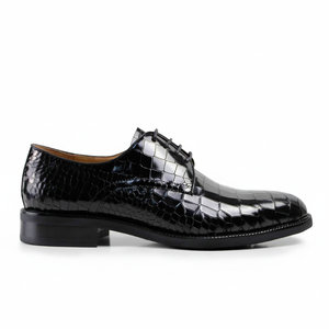 Chaussures Derby de Luxe DRACONIS pour Hommes, Motif Crocodile, en Cuir Véritable, Chaussures Habillées d'Affaires, Chaussures Formelles Premium, Chaussures Arabes - Product Image 1