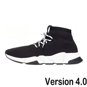 Designer <b>Sock</b> Shoes Men Women Graffiti White <b>Black</b> Red Beige Sole Lace-up Neon Yellow Runner Trainer Sneakers - Product Image 2
