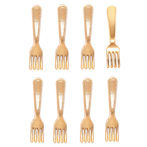 ピース/バッグミニ食器ペンダントスプーンフォークダイニングナイフチャームDIYジュエリー所見ペンダントネックレスジュエリー作りJ492 - Product Image 5