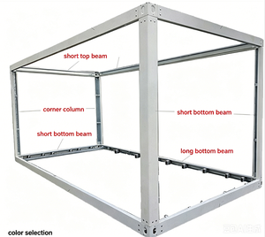 Maison préfabriquée écologique en conteneur de 20 pieds, <span class=keywords><strong>espace</strong></span> de vie mobile extensible avec tôle d'acier colorée et design minimaliste moderne - Product Image 1
