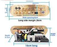 Papan Penguat Daya D900 2.1 Saluran Modul Bass Berdaya Tinggi dengan Bluetooth