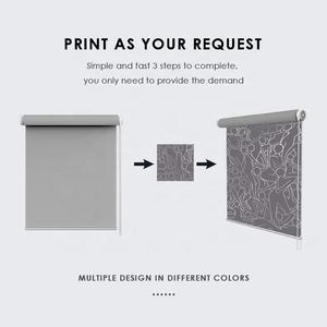 Persianas enrollables de 38mm de diseño abstracto de estilo europeo, Instalación rápida, persianas de tela para interiores, persianas enrollables de tensión - Product Image 3