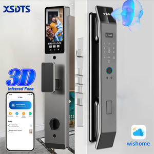 Kunci Pintu Pintar Pengenal Wajah 3D XSDTS DF14XF - Aplikasi Tuya/Wishome/ Badan Kunci 6085, Interkom WiFi Aktif, Kontrol Jarak Jauh - Product Image 3