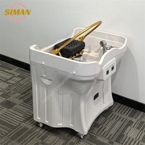 Lavabo con Silla de Champú Comercial Siman RTS <span class=keywords><strong>para</strong></span> Salón de Belleza y Spa, con Marco de Plástico, Lavabo Portátil <span class=keywords><strong>para</strong></span> Masaje de Cabeza <span class=keywords><strong>para</strong></span> Peluquería - Product Image 5