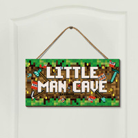 Panneau mural rectangulaire en bois Art Déco pour la décoration de la porte de la chambre de garçon
