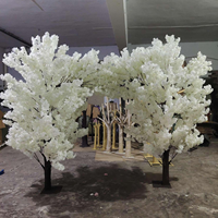 Arche artificielle de fleurs roses et blanches, arbre de cerisier pour la décoration de la maison et des mariages