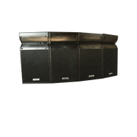 Système audio professionnel Veeter J avec enceintes de 12 et 15 pouces, options de montage mural ou au sol, stéréo/surround passif, étanche