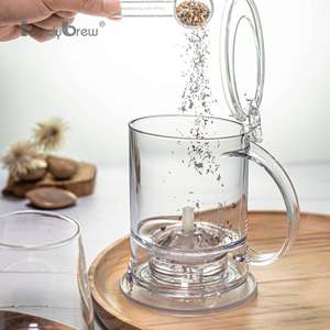 Cafetera Profesional de 420 ml con Mecanismo Antigoteo Transparente para Té Especializado, Cafetera Inteligente con Fondo Mágico Antigoteo, Gotero Inteligente - Product Image 3