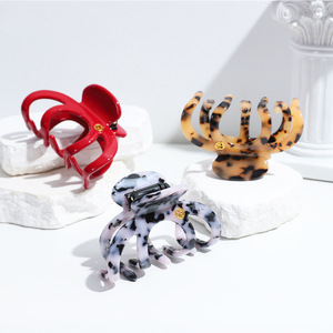 Octopus Acetic Acid Hair <b>Clip</b> Solid Color Gripper For Women Daily Use - Product Image 2