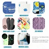 Chaussettes de cyclisme, golf et randonnée d'été de haute qualité, personnalisables avec logo, imprimées par sublimation, en tricot ras du cou, respirantes en polyester/nylon