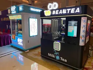 Roboter Auto-Selling-Maschine Unbemannter Betrieb Roboter Bubble Tea-Verkaufs automat