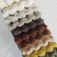 Tissu en velours écaille de tortue résistant à l'abrasion, 100% polyester tricoté, peluche épaisse 450 GSM, très lourd, pour housses de canapé et vêtements