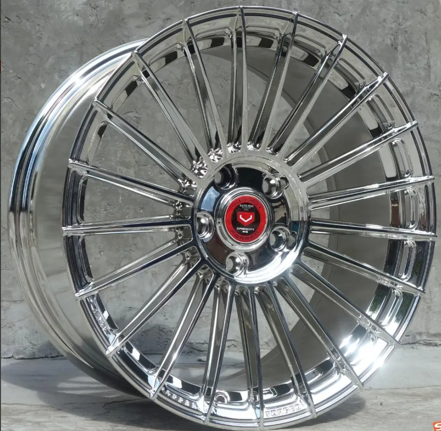 Jantes en alliage chromé argenté de 18 pouces 5x114.3 de haute qualité pour Audi VW TACQUA Lexus CTSubaru | 18x 8.0J ET35 | Jantes de voiture à 5 trous