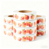 Étiquettes personnalisées pour aliments, jus de fruits, résistantes à l'huile, adhésif puissant, PVC PET, impression en gros, faible MOQ, commande en gros, marque privée